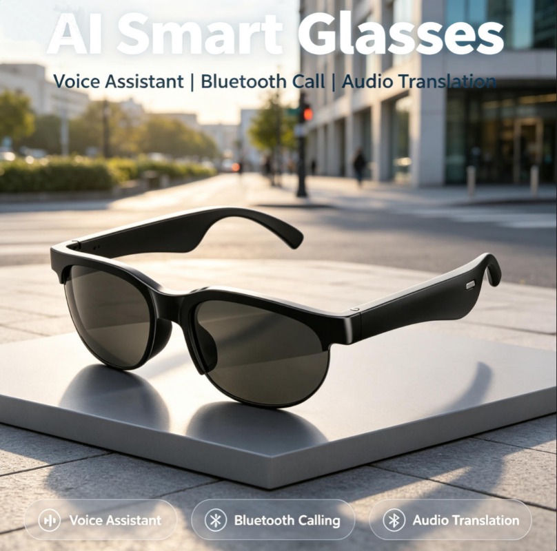 Blue Light Glasses - Akıllı Bluetooth Gözlük TAC Polarize Güneş