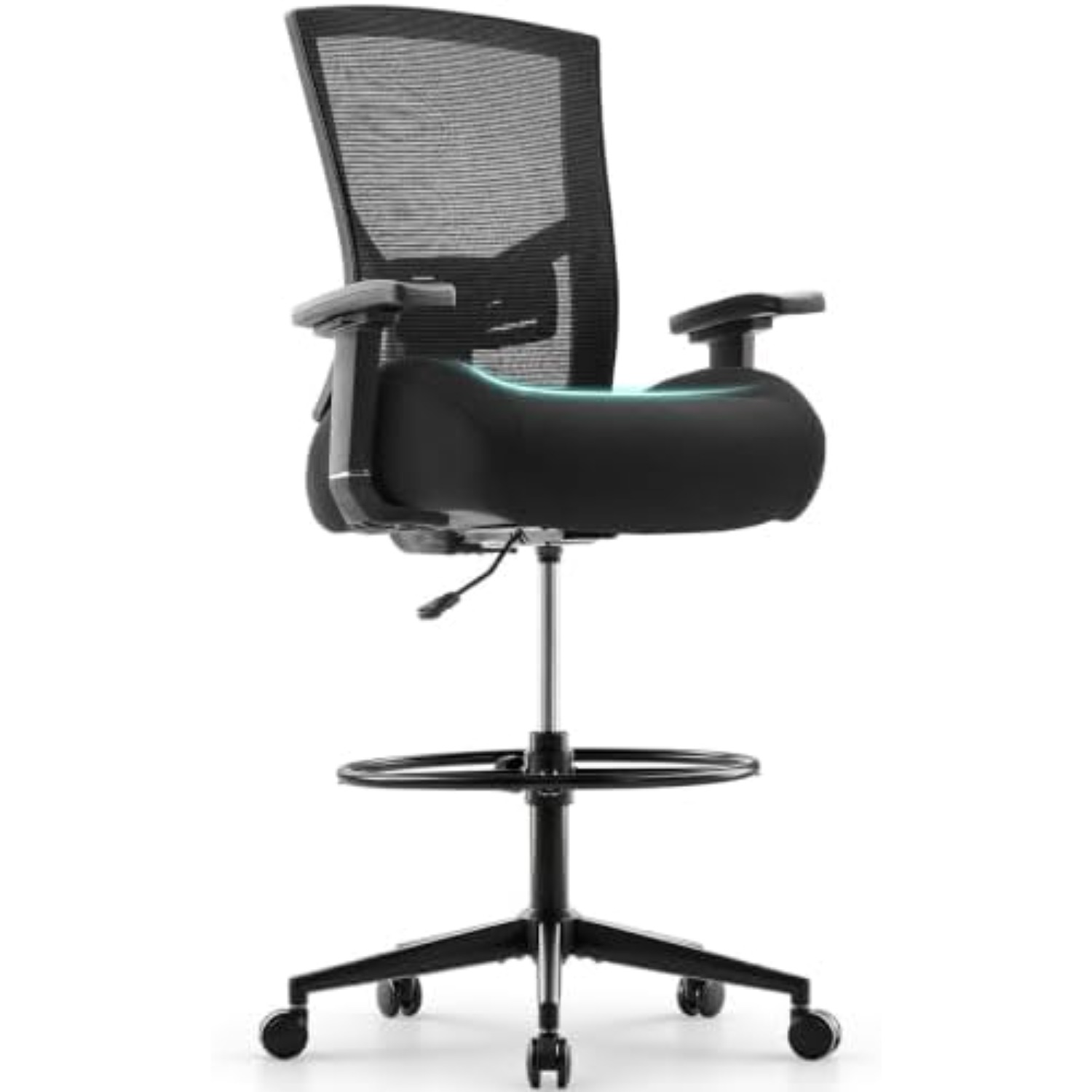 Ergonomic Office Chair - 500lbs Çekmeceli Çalışma Koltuğu, Geniş Oturma