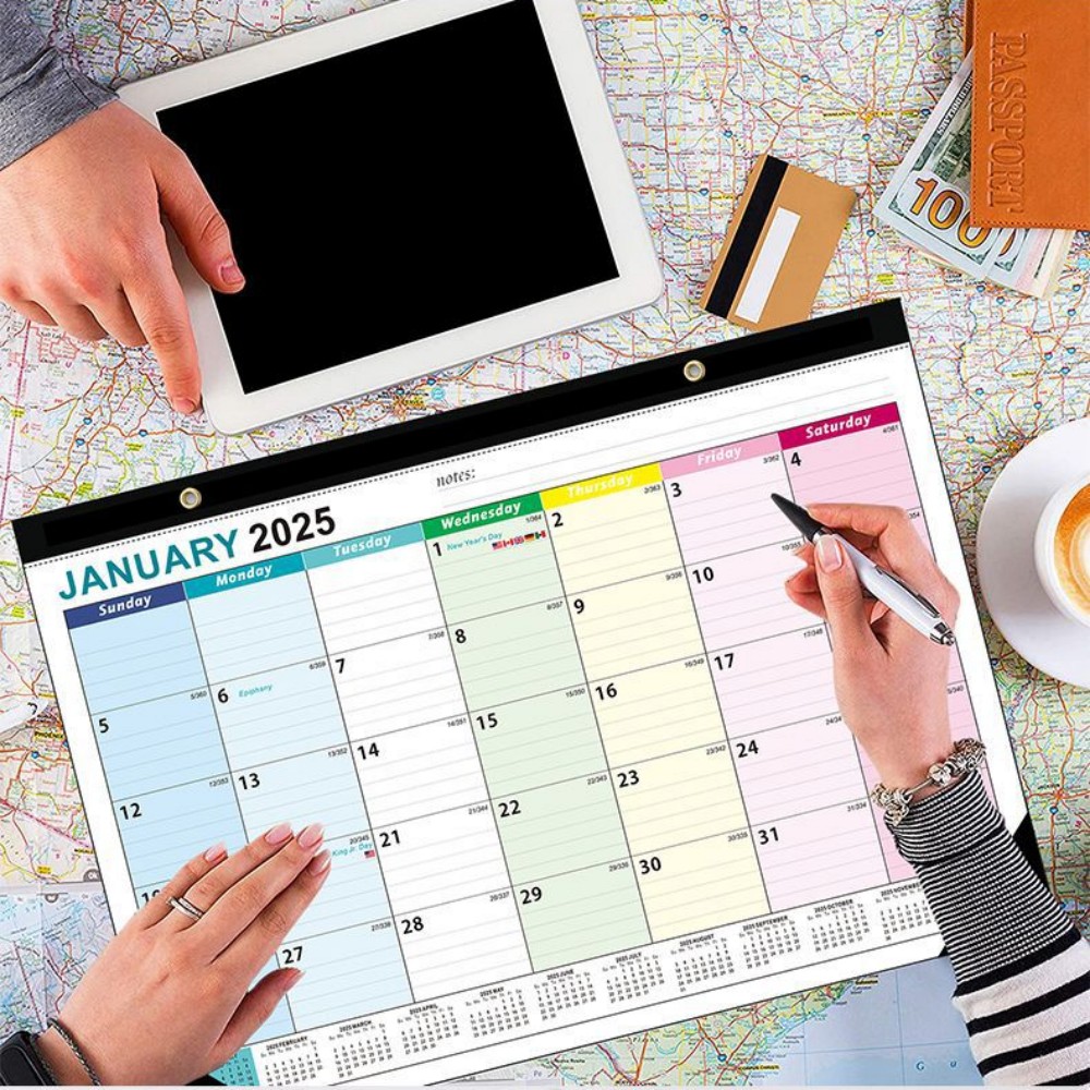 Home Office 2024 - Ocak 2024-haziran 2025 İngilizce duvar takvimi