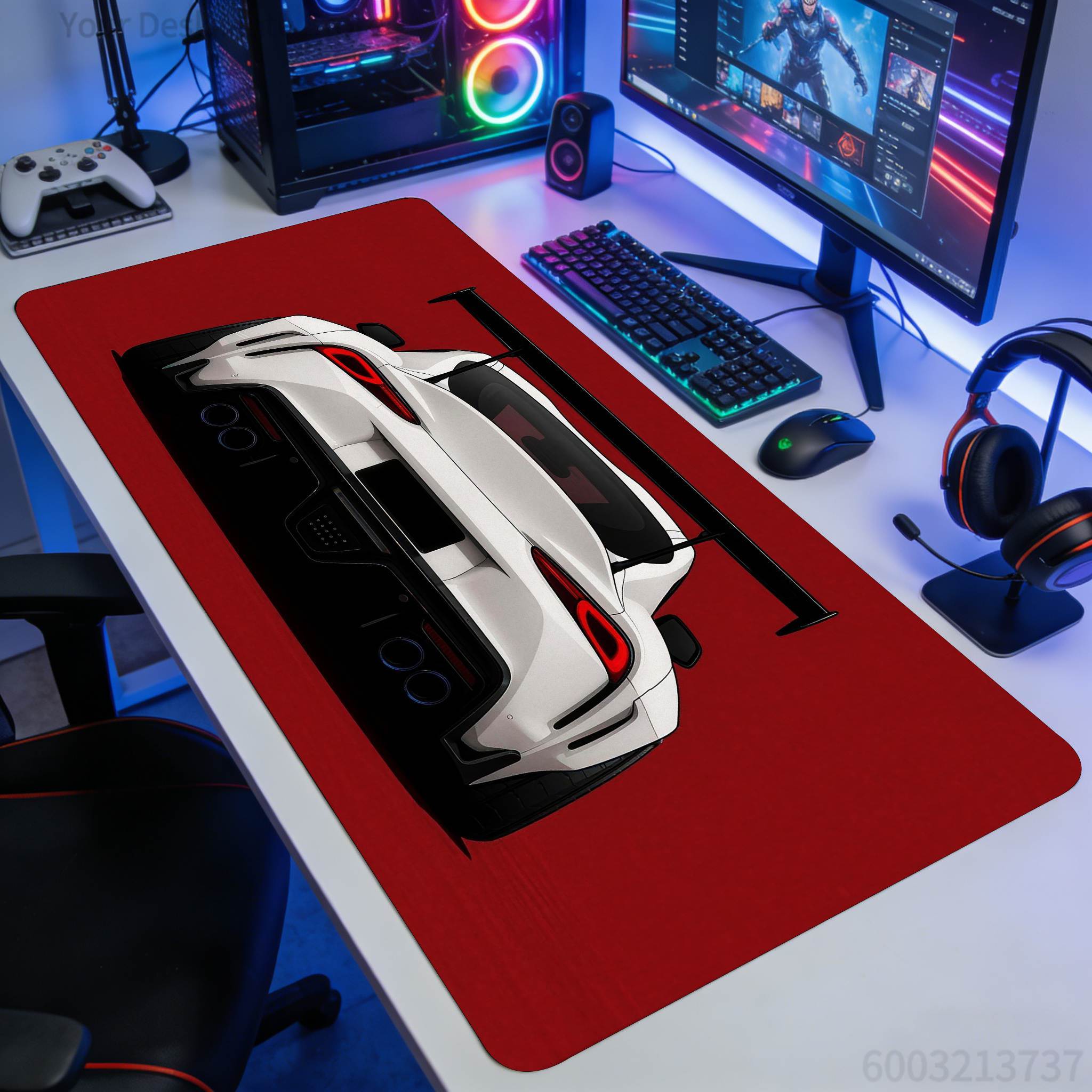 Mousepad Xl Extended - Araba Temalı Oyun Mouse Pad'i -