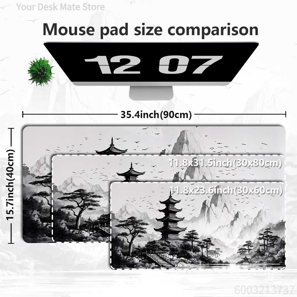 Mürekkep Sıvama Dağ Manzarası  - Mousepad Xl Extended incelemesi ve fiyatı