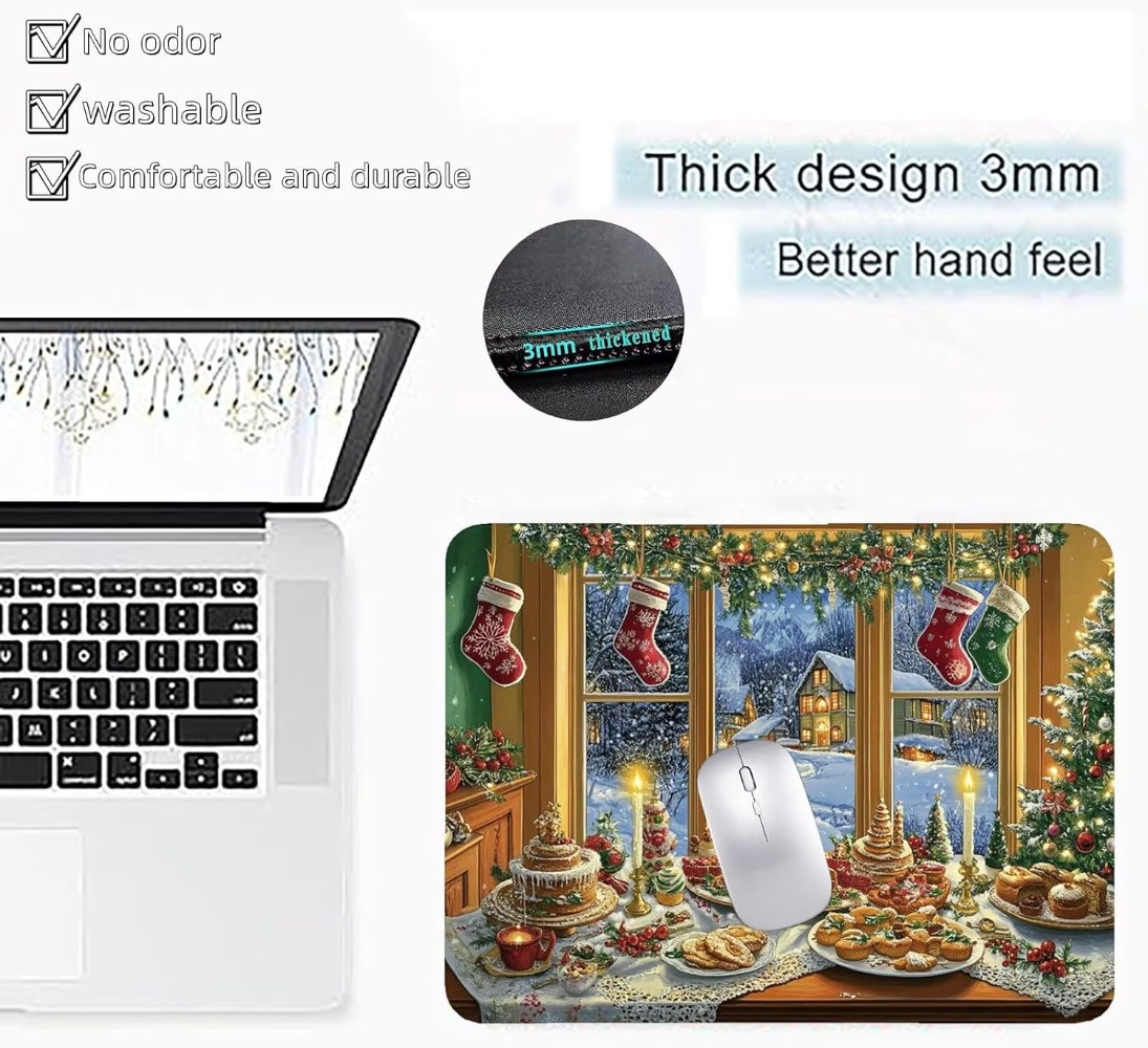 Noel Yemekleri Pencere Manzara - Mousepad Xl Extended incelemesi ve fiyatı
