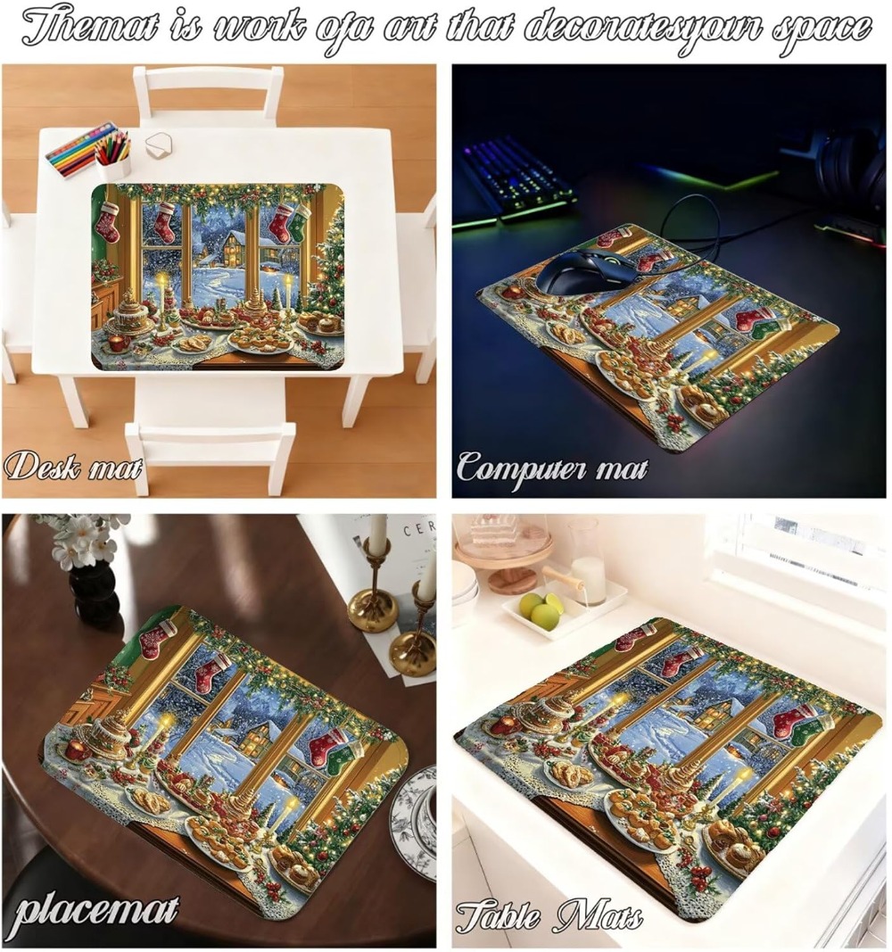 Noel Yemekleri Pencere Manzara - Mousepad Xl Extended incelemesi ve fiyatı