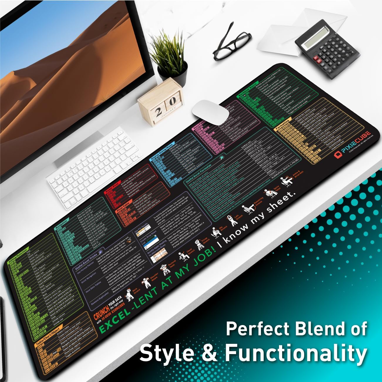Pixiecube Excel Hile Çizelgesi - Mousepad Xl Extended incelemesi ve fiyatı