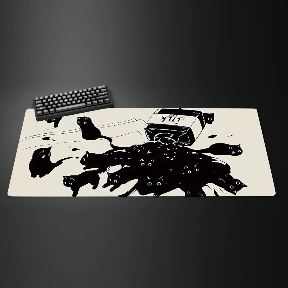 Siyah Mürekkep Kedi Anime Mous - Mousepad Xl Extended incelemesi ve fiyatı