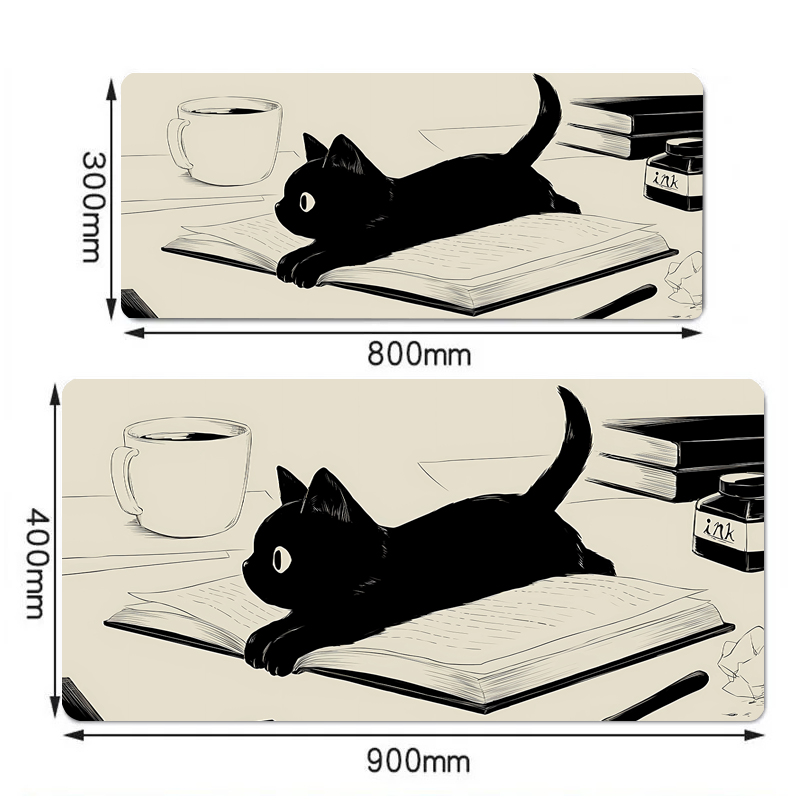 Siyah Mürekkep Kedi Anime Mous - Mousepad Xl Extended incelemesi ve fiyatı