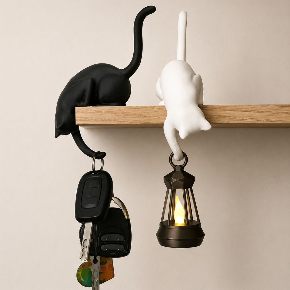 3D Baskılı Kedi Şeklinde Duvar - Home Office With Bookshelves incelemesi ve fiyatı