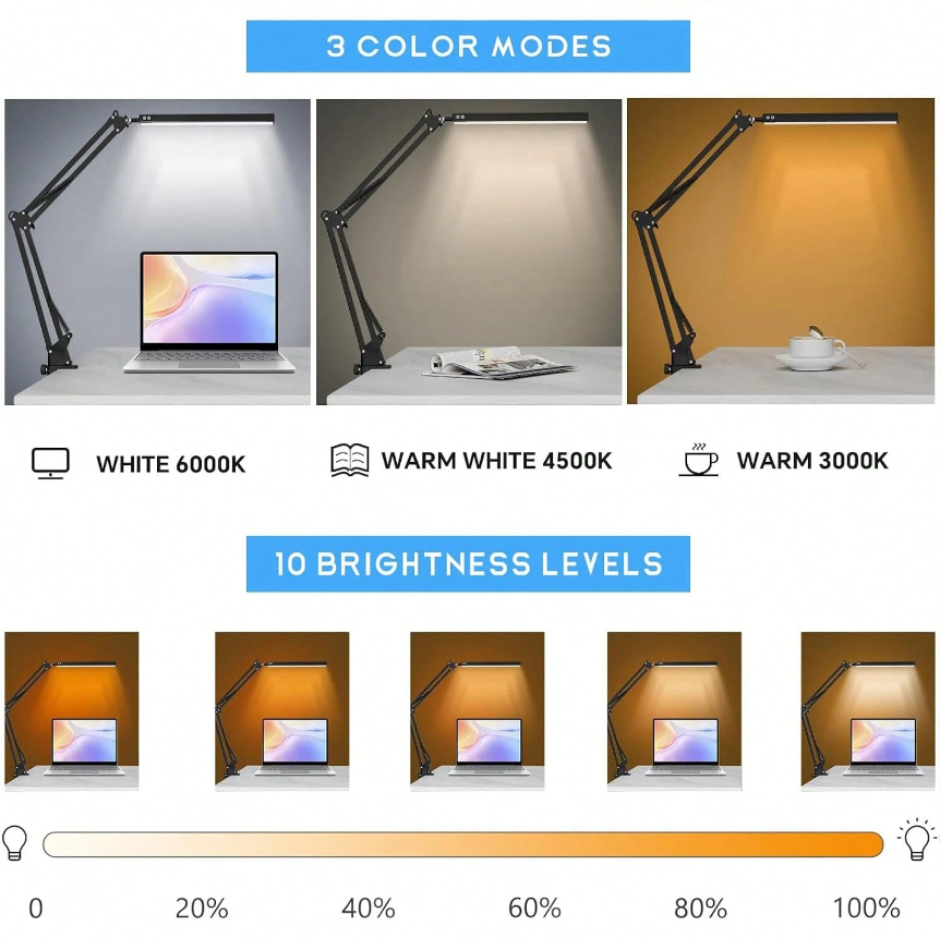 Ev İçin LED Masa Lambası, Okum - Home Office Desks incelemesi ve fiyatı