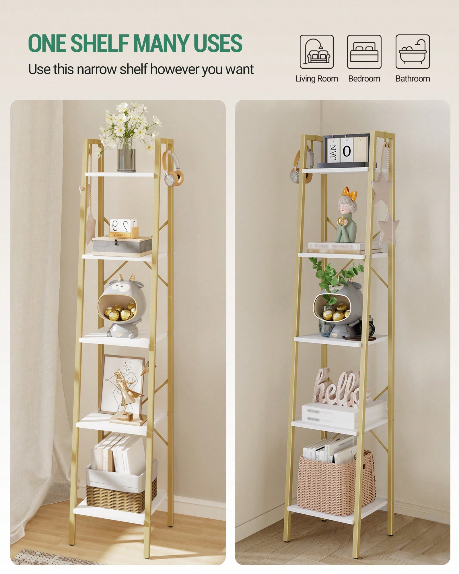 5 Katlı Merdiven Rafı Modern G - Home Office With Bookshelves incelemesi ve fiyatı