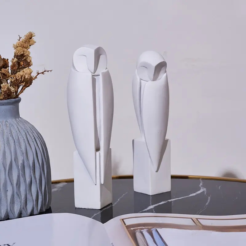 Minimalist Owll heykeli heykel - Home Office With Bookshelves incelemesi ve fiyatı