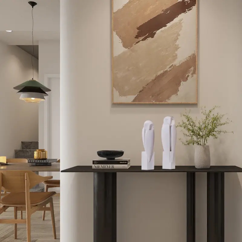 Minimalist Owll heykeli heykel - Home Office With Bookshelves incelemesi ve fiyatı