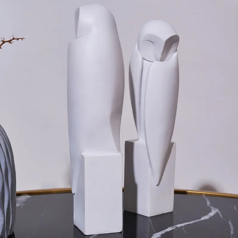 Minimalist Owll heykeli heykel - Home Office With Bookshelves incelemesi ve fiyatı