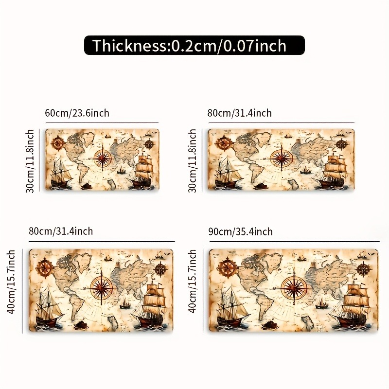 1 parça retro denizcilik grafi - Mousepad Xl Extended incelemesi ve fiyatı